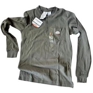 Rasco Flame Resistant Gray Henley T-Shirt Men’s Small New